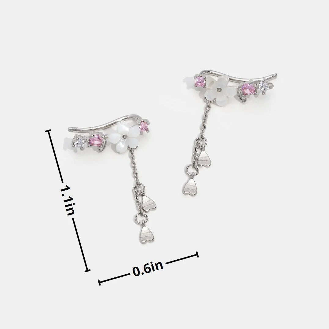 Crystal Cherry Blossom Earrings