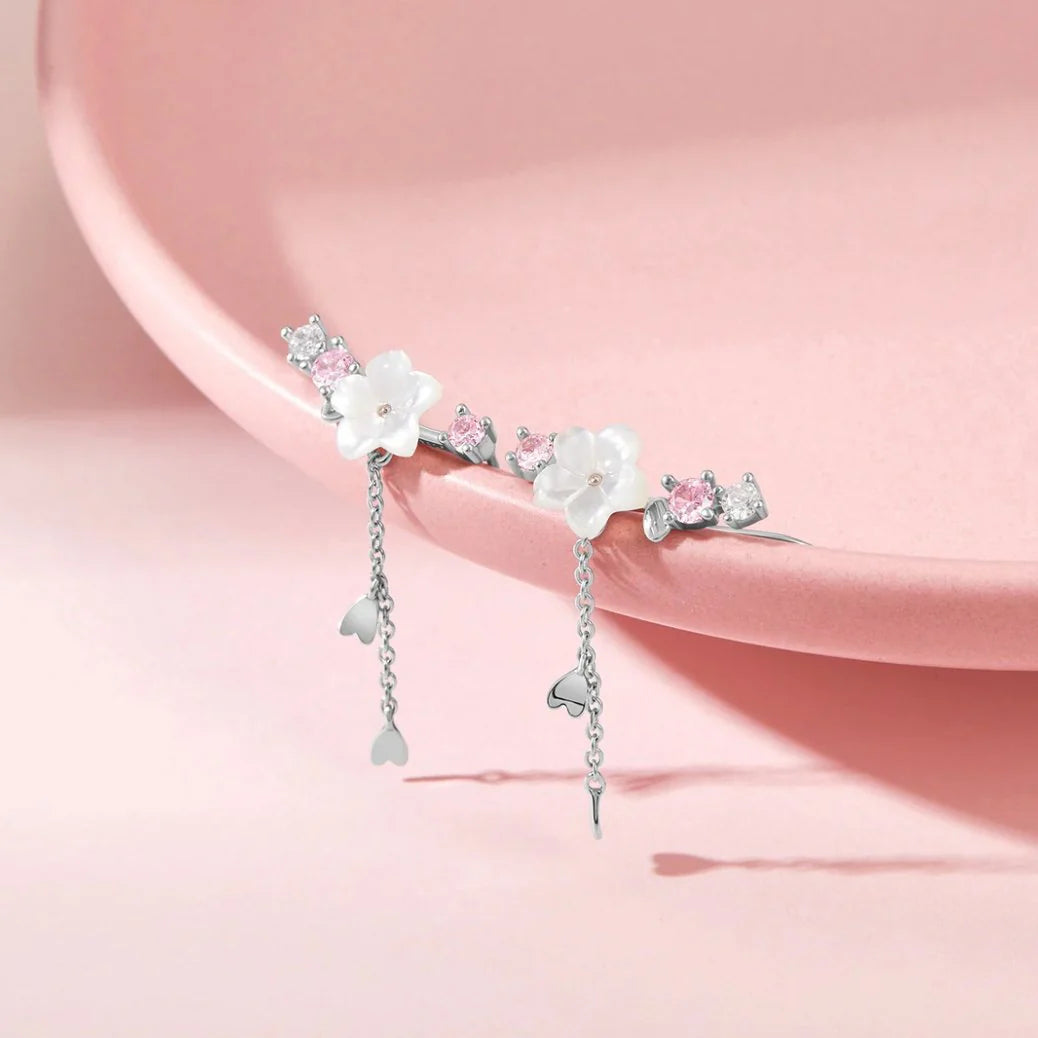 Crystal Cherry Blossom Earrings