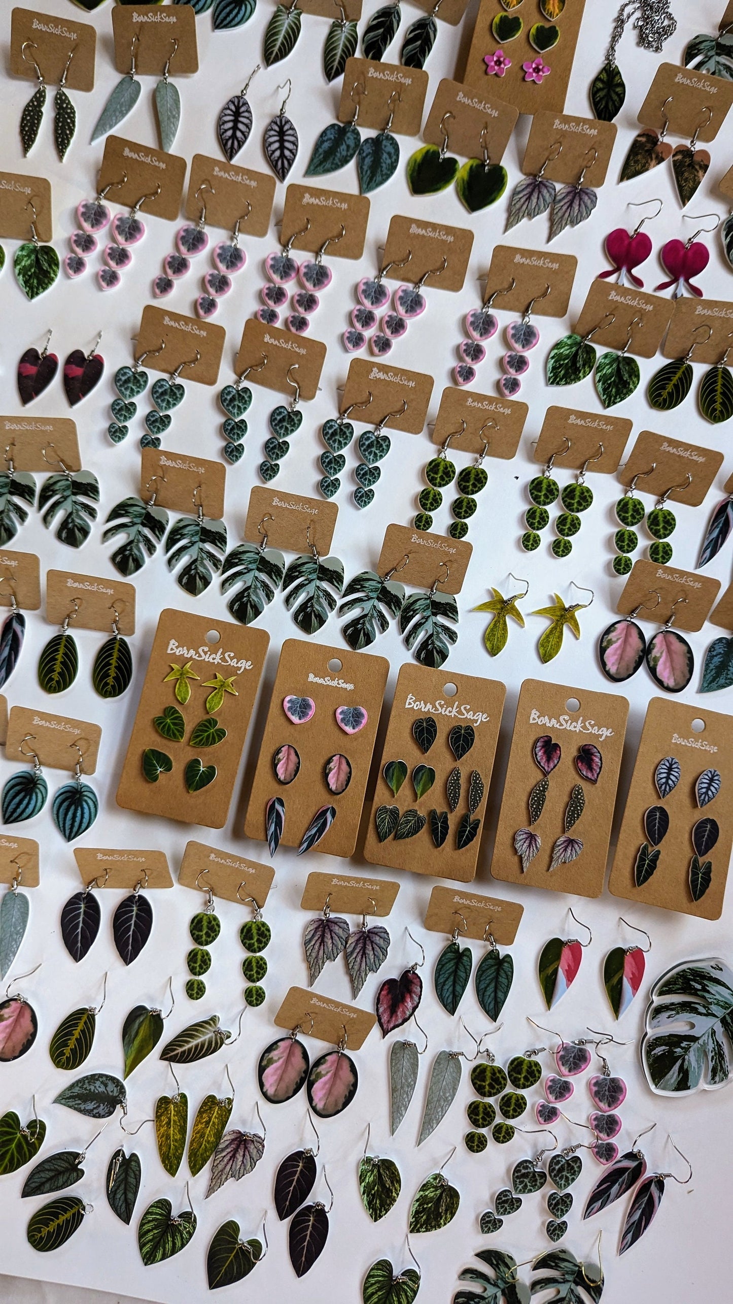 Alocasia Frydeck Botanical Leaf Handmade Earrings