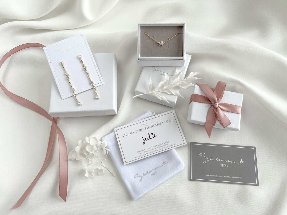 Angel Jacket Earrings - Earring Jacket, Trendy Earrings - Minimal Earring Climber - Wedding Earrings - Bridesmaids Earrings