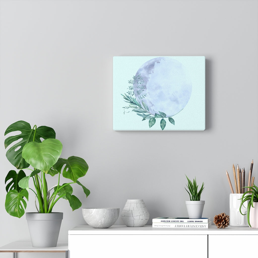 Leafy Moon canvas