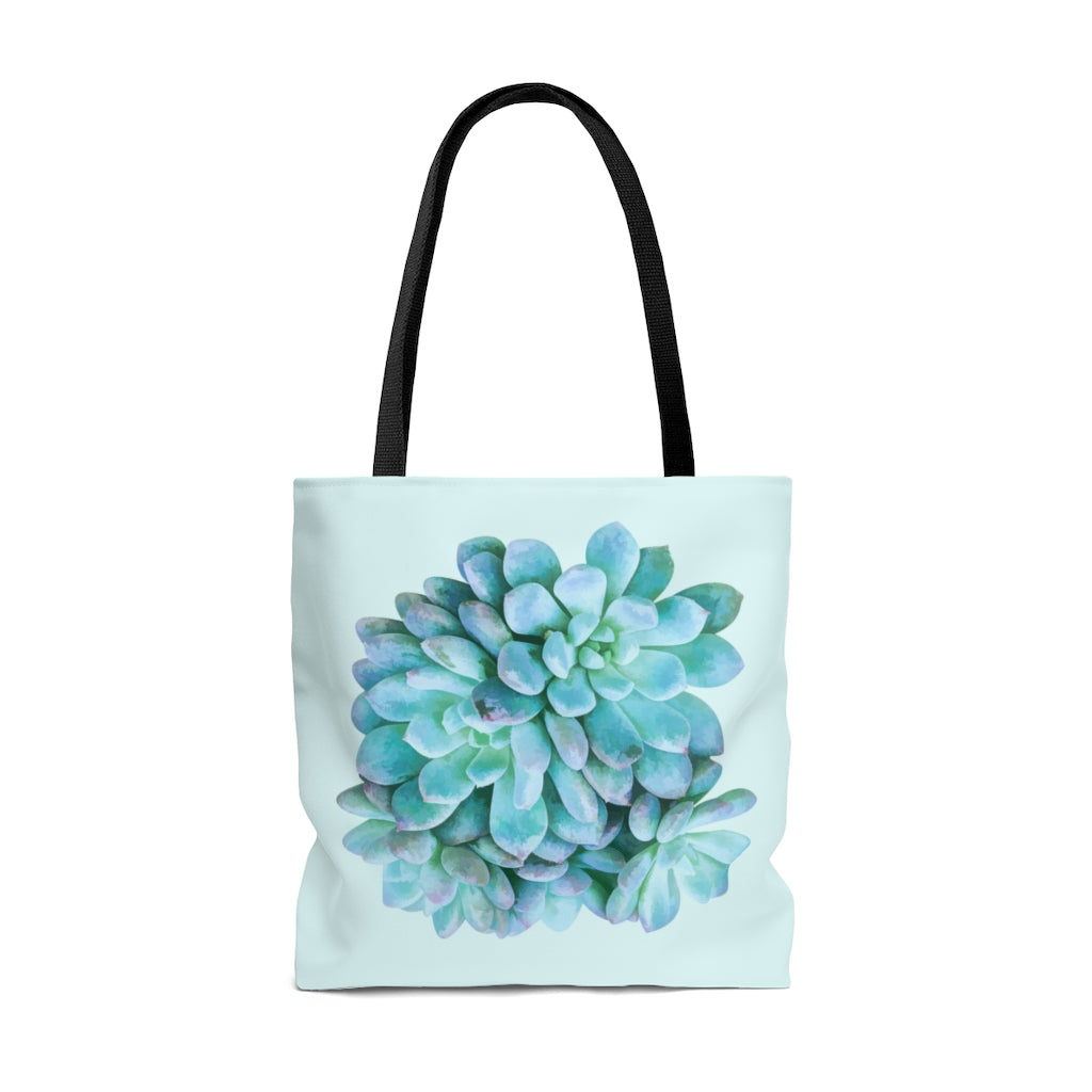Beautiful blue succulent Tote Bag