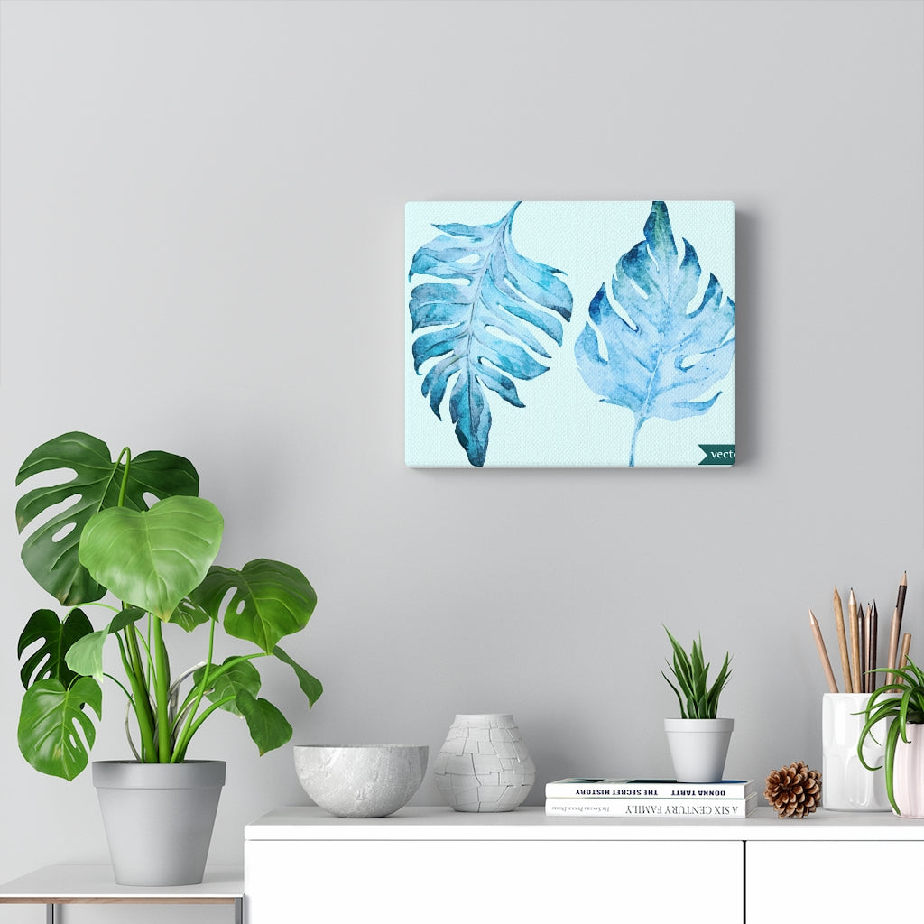 Blue Leaf canvas