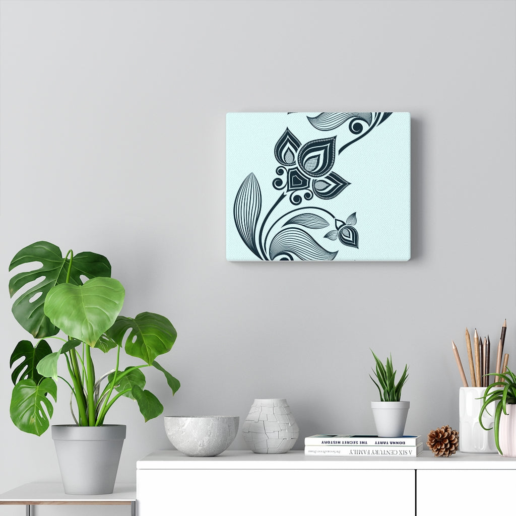 Botanical design canvas