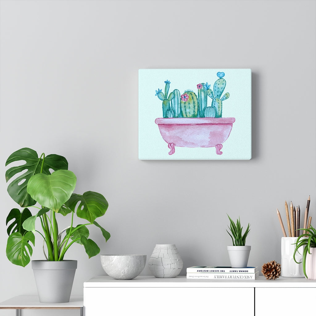 Cacti's takin a bath canvas