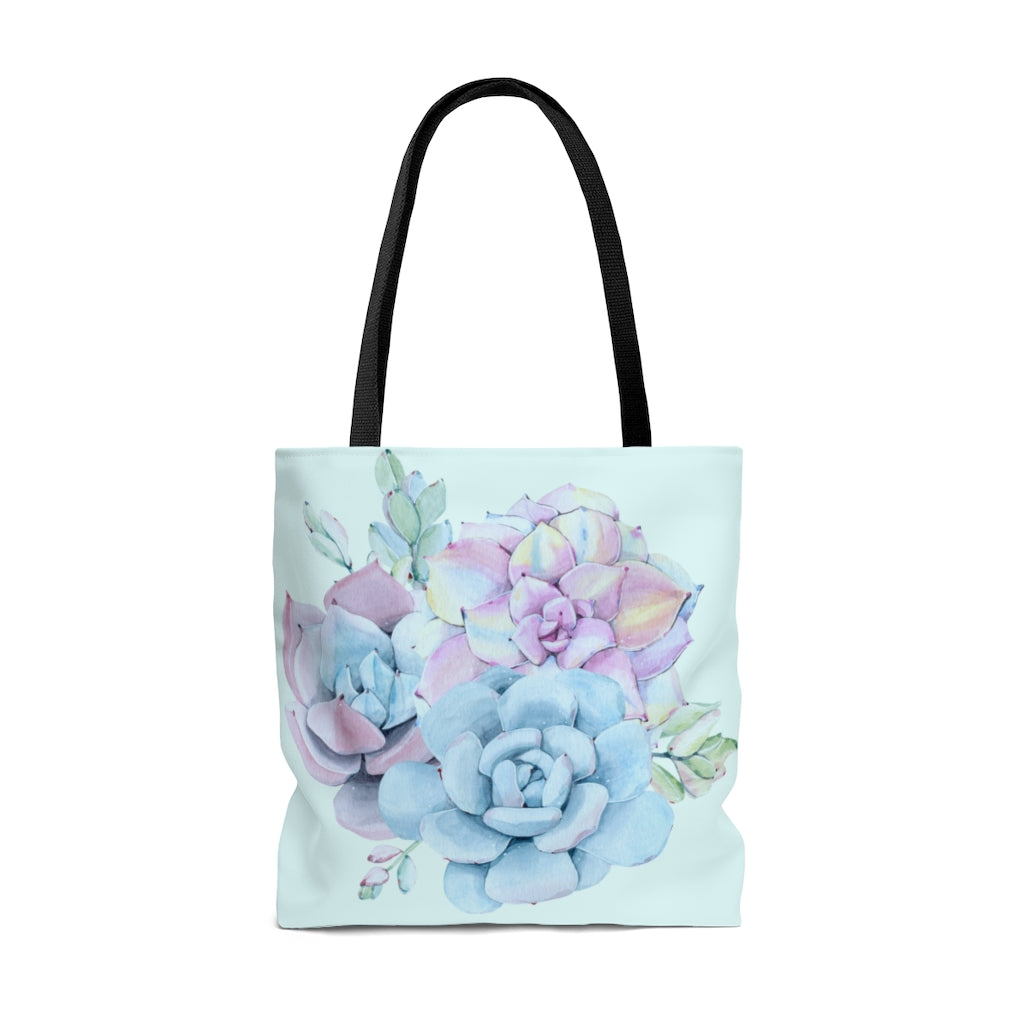 Pastel watercolor succulents Tote Bag