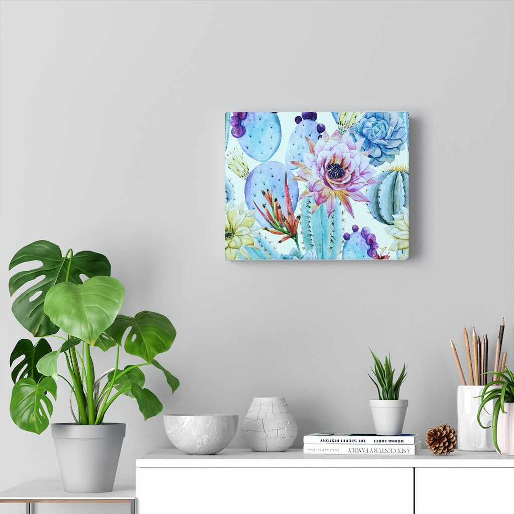 Cactus flower canvas