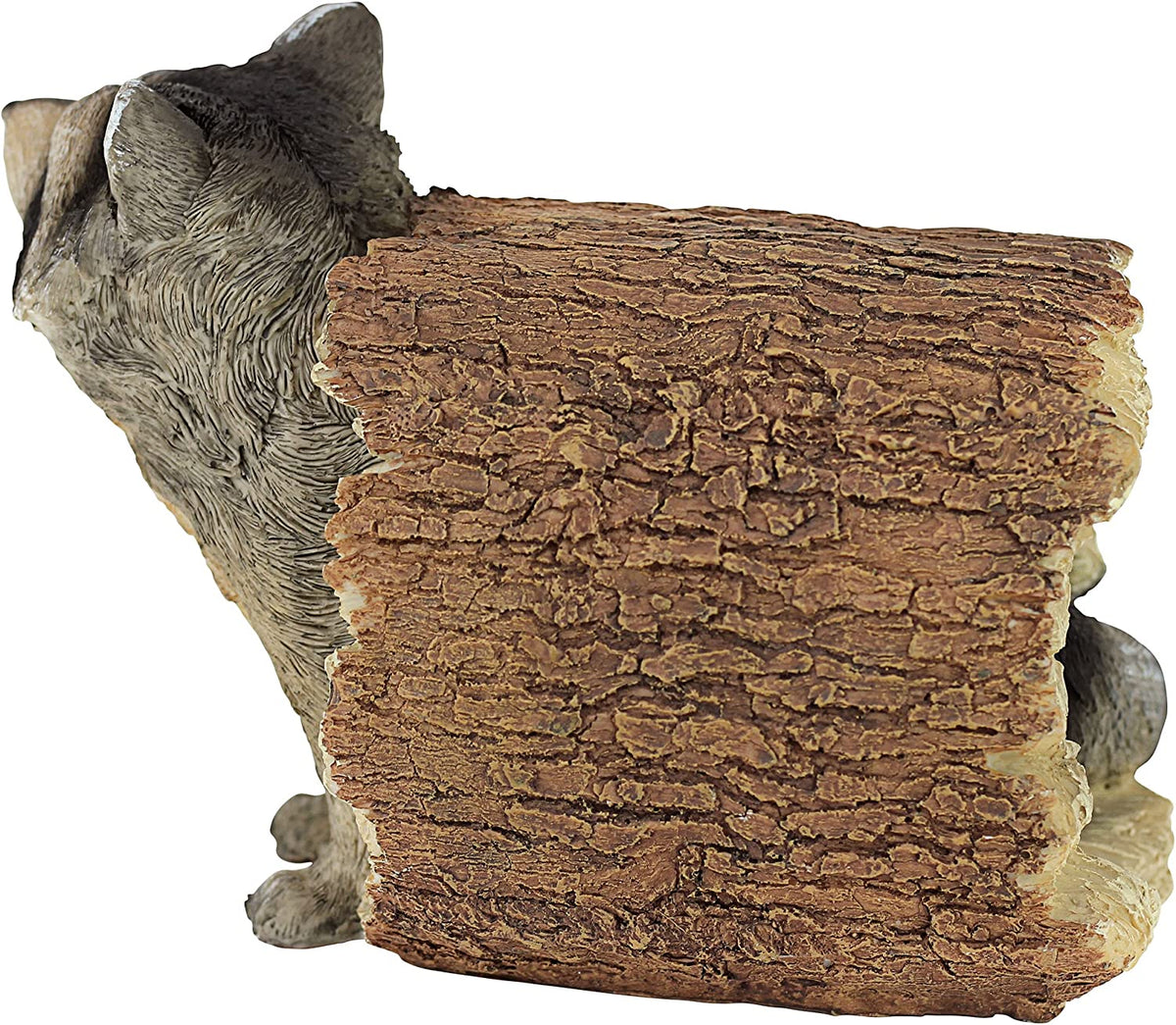 Bandit the Raccoon Indoor/Outdoor Garden Animal Statue, 10 Inch Long, Cast Stone Resin, Full Color Finish