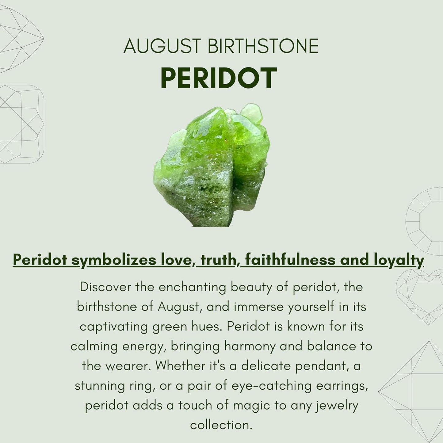 Peridot Earrings for Women in Raw Stone Dangle Drop Shape - 18K Gold Plated, Certified 925 Sterling Silver Earring - Hypoallergenic Gold Jewelry for Women, Mothers Day Gifts, Birthday Gifts for Women