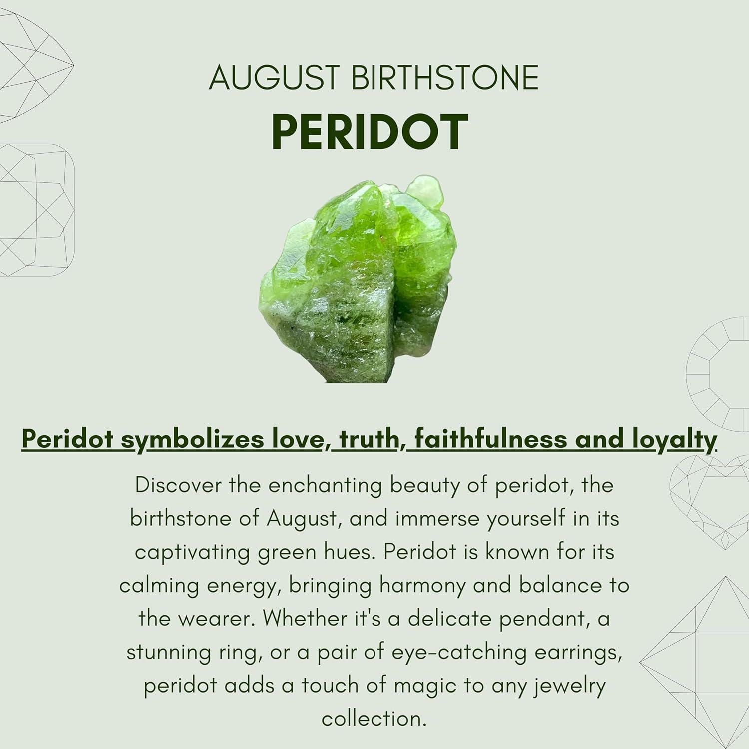 Peridot Earrings for Women in Raw Stone Dangle Drop Shape - 18K Gold Plated, Certified 925 Sterling Silver Earring - Hypoallergenic Gold Jewelry for Women, Mothers Day Gifts, Birthday Gifts for Women