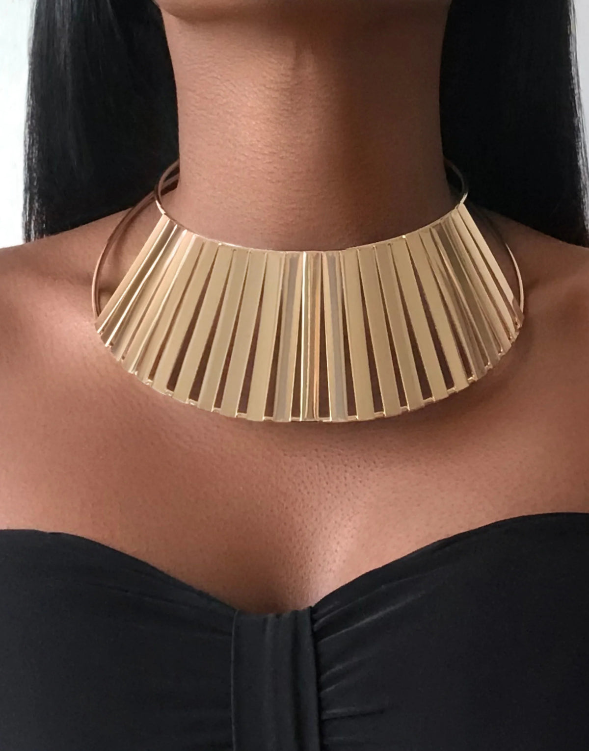 Layered Gold Big Choker