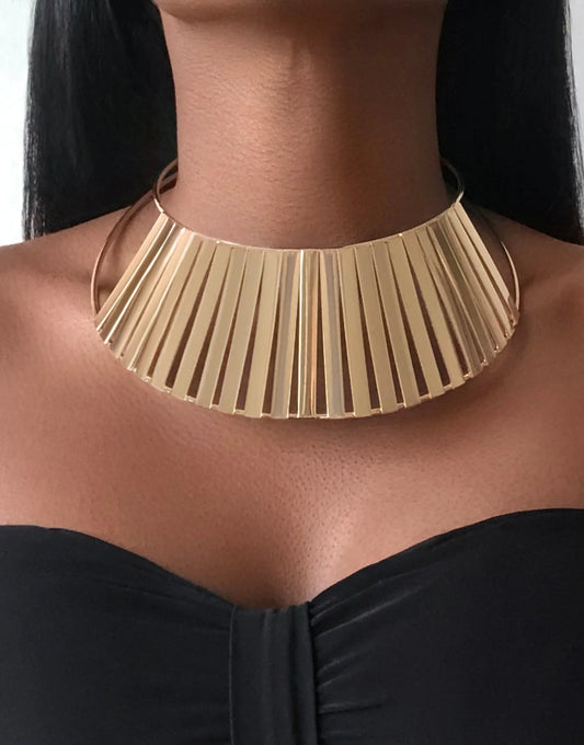 Layered Gold Big Choker