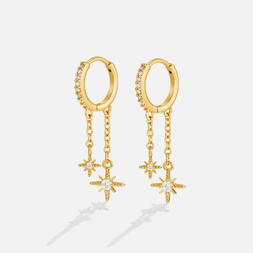 Nala Star Crystal Drop Earrings