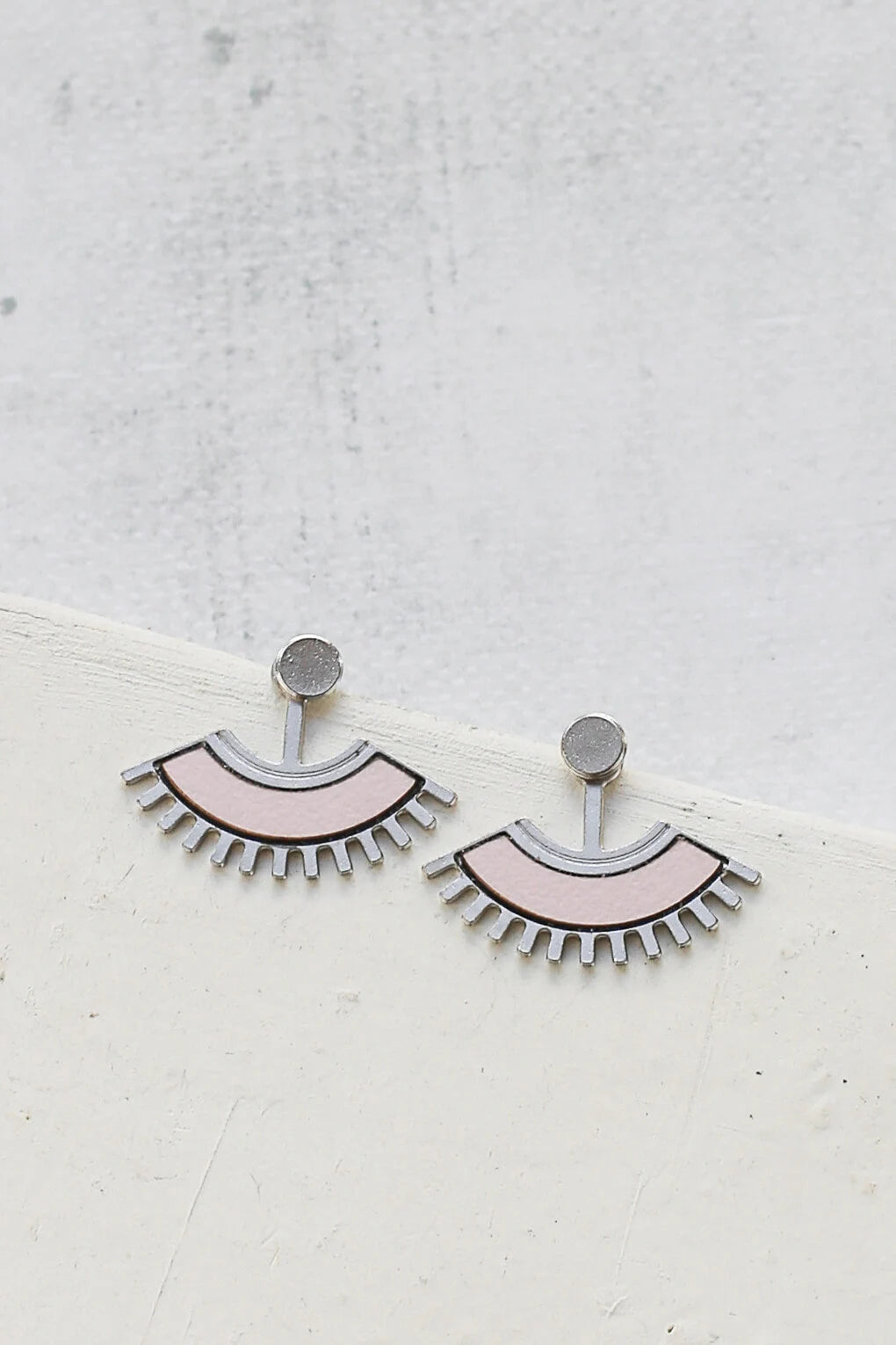 Kinshasa Ear Jackets, Tribal Ear Jackets, Boho Ear Jackets, FORMICA® Ear Jackets, Gold Ear Jackets, Bohemian Ear Jackets,