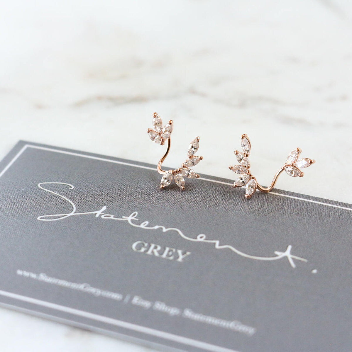 Angel Jacket Earrings - Earring Jacket, Trendy Earrings - Minimal Earring Climber - Wedding Earrings - Bridesmaids Earrings