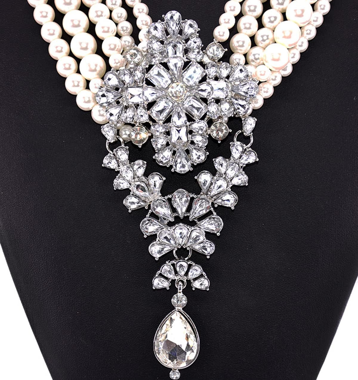 Long Tassel Chunky Boho Coin Statement Necklace for Women Silver