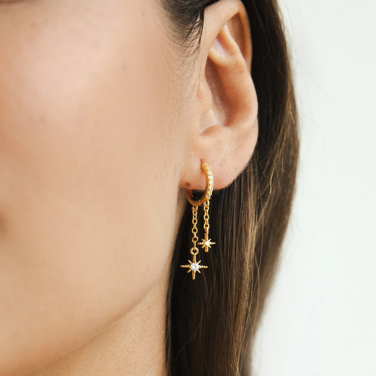 Nala Star Crystal Drop Earrings