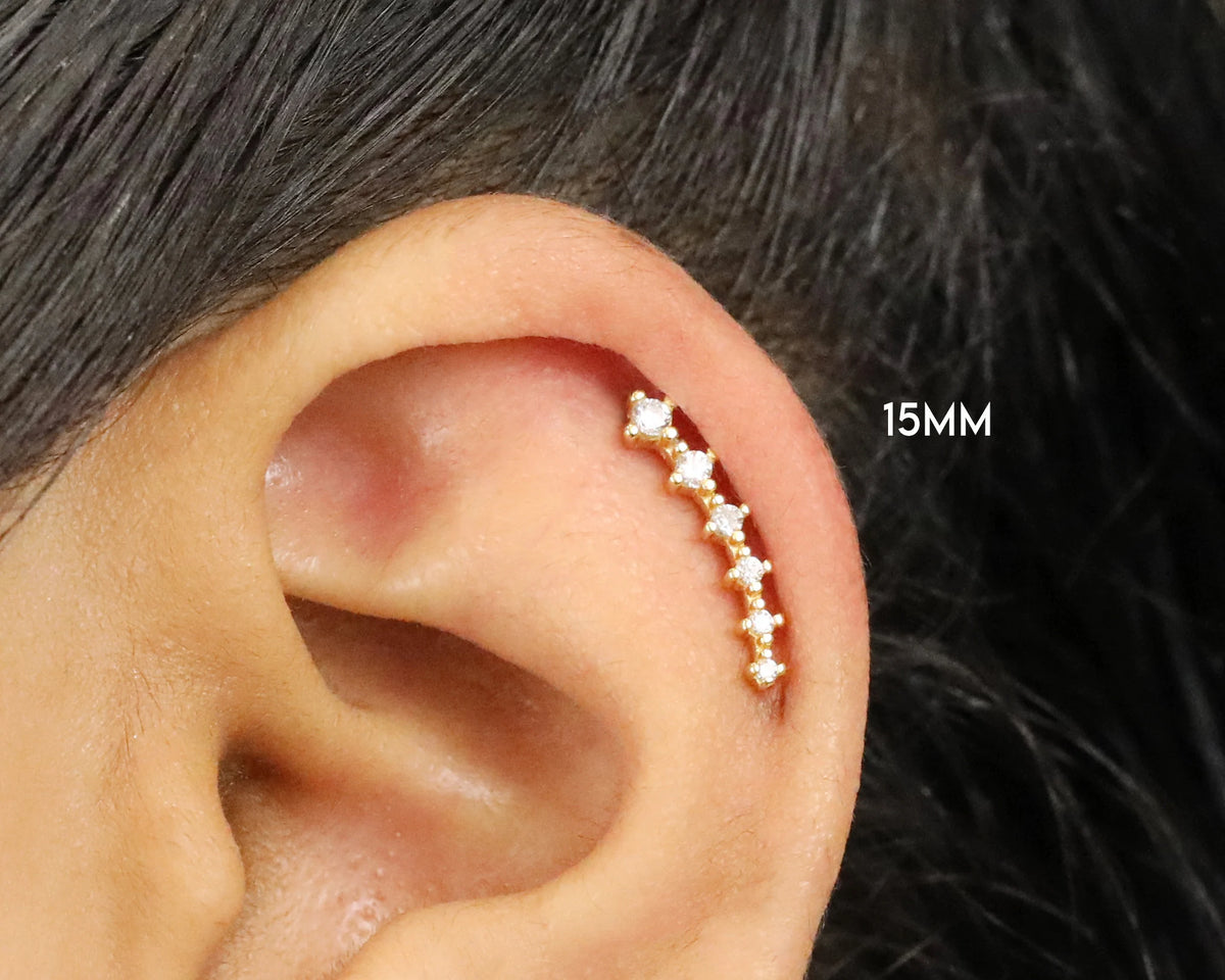 Ear Climbers • Ear Climber • Ear Crawler • Minimalist Earrings • Silver Jewelry • Rose Gold Earrings • Ear Jacket • Ear Cuff