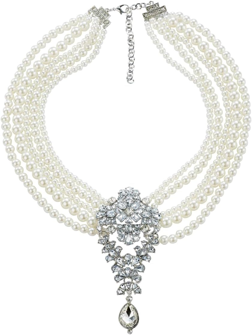 Long Tassel Chunky Boho Coin Statement Necklace for Women Silver