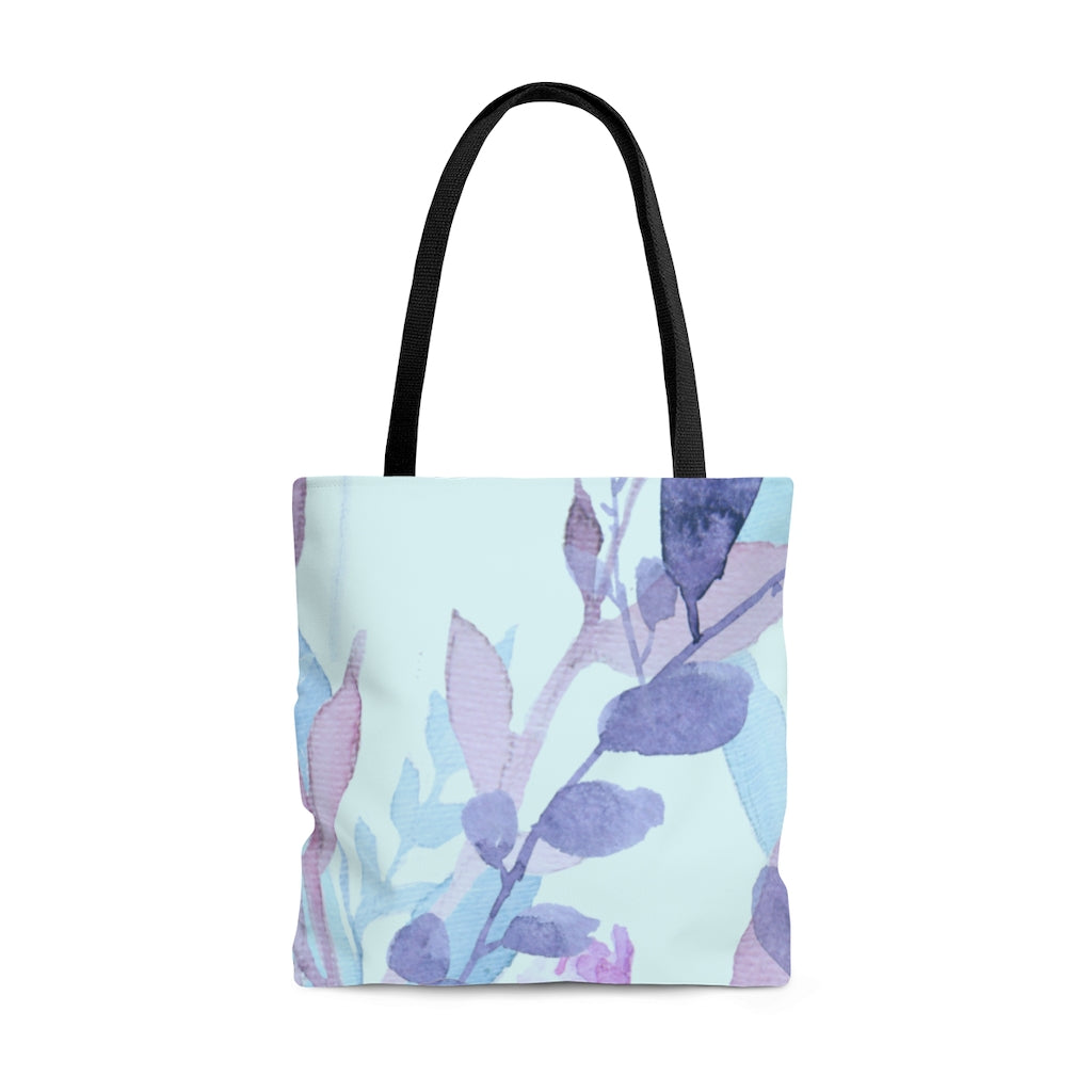 Pastel watercolor leaves Tote Bag