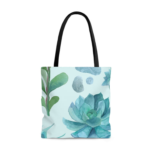 pastel watercolor succulent Tote Bag