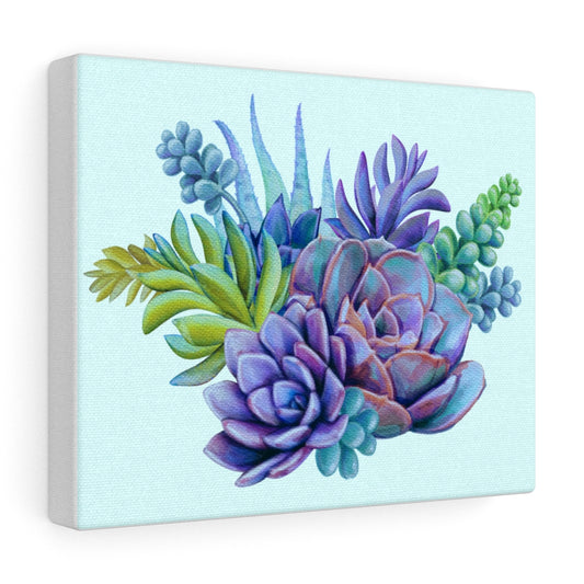 Succulent bouquet canvas