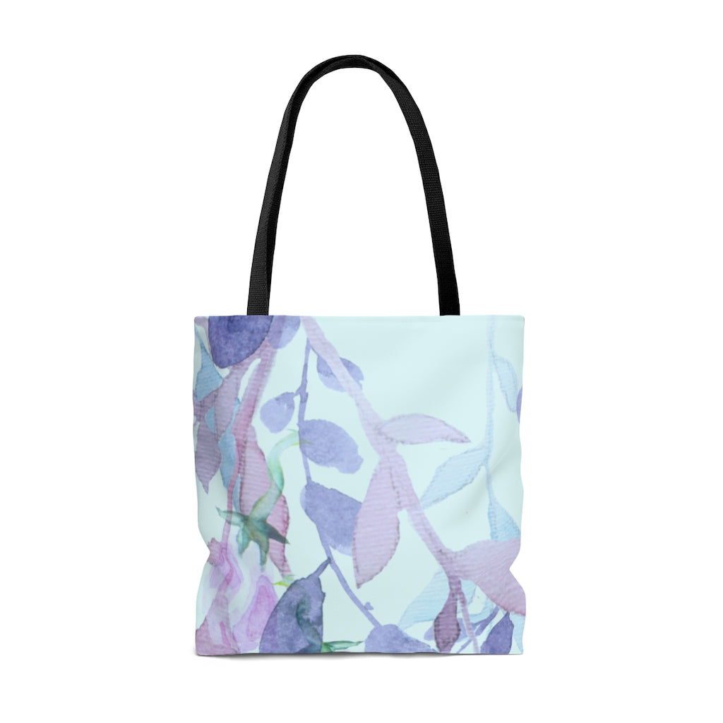 Pastel watercolor leaves Tote Bag