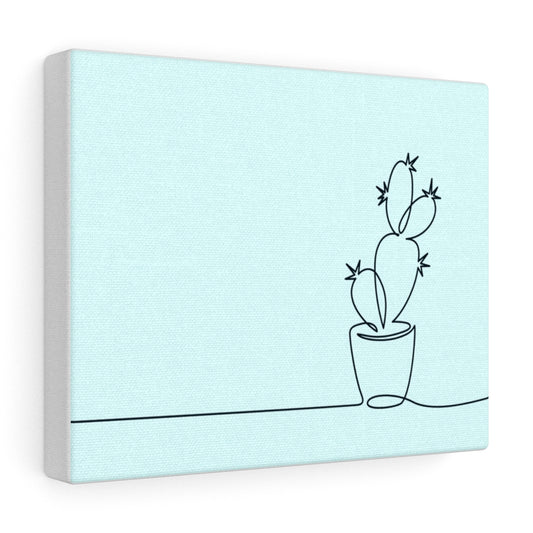 Simple plant line art canvas