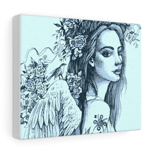botanical angel canvas