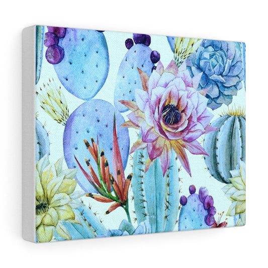 Cactus flower canvas