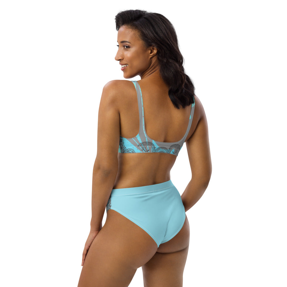 Recycled high-waisted bikini