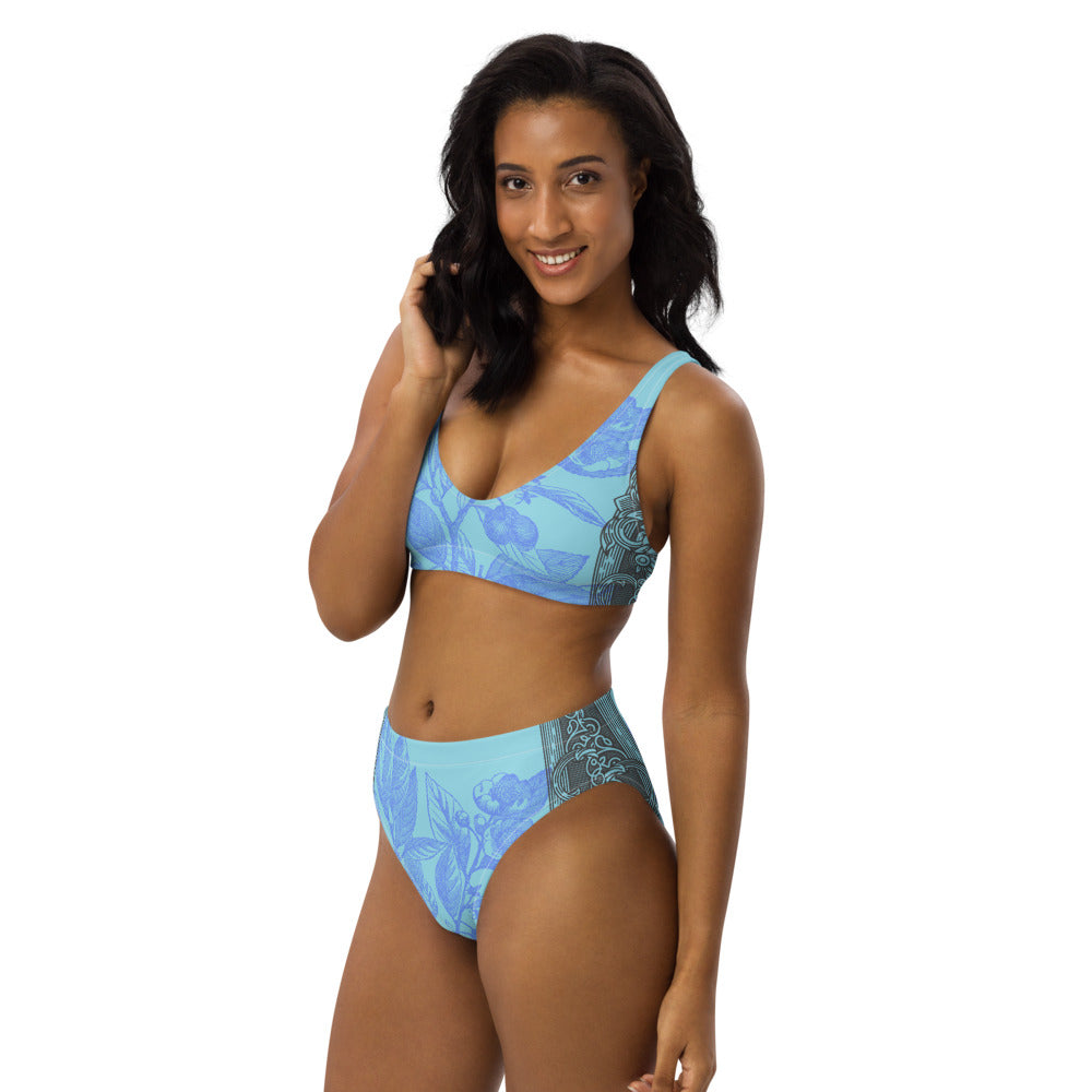 Recycled high-waisted bikini