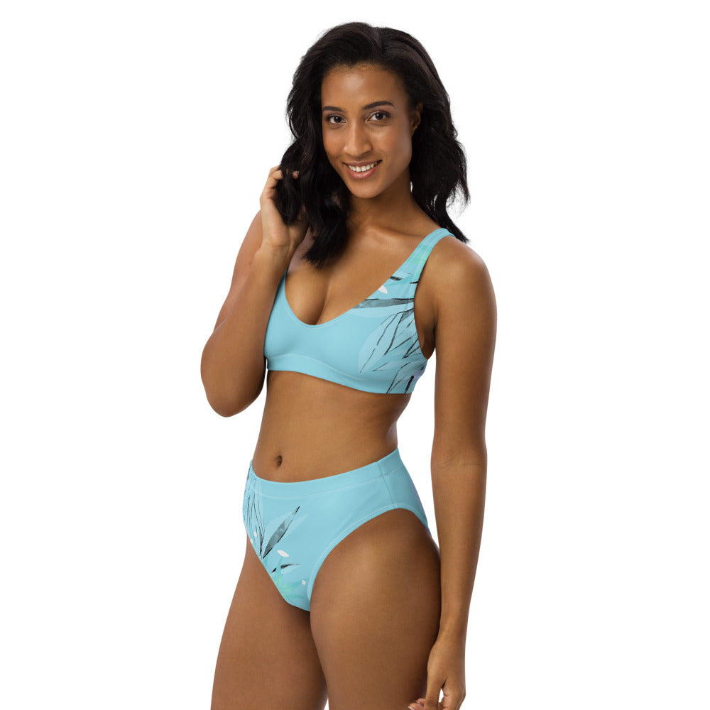 Recycled high-waisted bikini