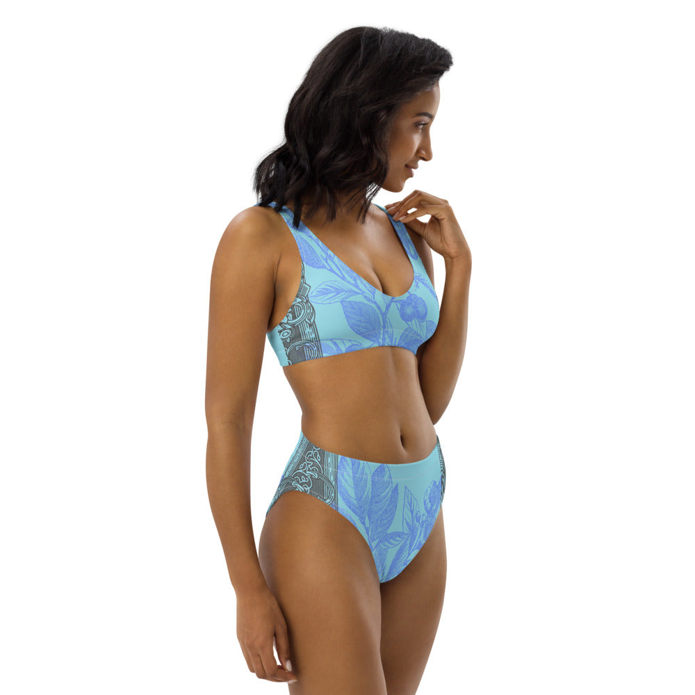Recycled high-waisted bikini